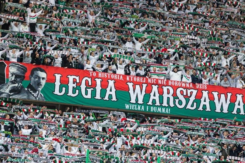 Puchar Polski, finał. Kibice na meczu Legia Warszawa-Lech...
