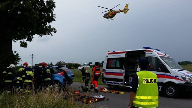 Wczoraj około godz. 16.40 dyżurny policji dostał informację, że w Głogowińcu w gminie Kcynia doszło do wypadku.

Wstępnie ustalono, że kierująca citroenem C4 picasso 47-letnia mieszkanka gminy Kłecko, jadąc w stronę Kcyni, zjechała na przeciwny pas ruchu, a następnie uderzyła w przydrożne drzewo. 

Kobieta zginęła na miejscu. Na skutek doznanych obrażeń zmarła też jej 72-letnia pasażerka, natomiast 44-letni pasażer z poważnymi obrażeniami ciała został przetransportowany śmigłowcem do jednego z bydgoskich szpitali.

Pasażerowie to również mieszkańcy gminy Kłecko.  
Policjanci z Kcyni wyjaśniają okoliczności wypadku pod nadzorem prokuratora.





***
Pogoda na dziś, wideo: TVN Meteo Active/x-news

