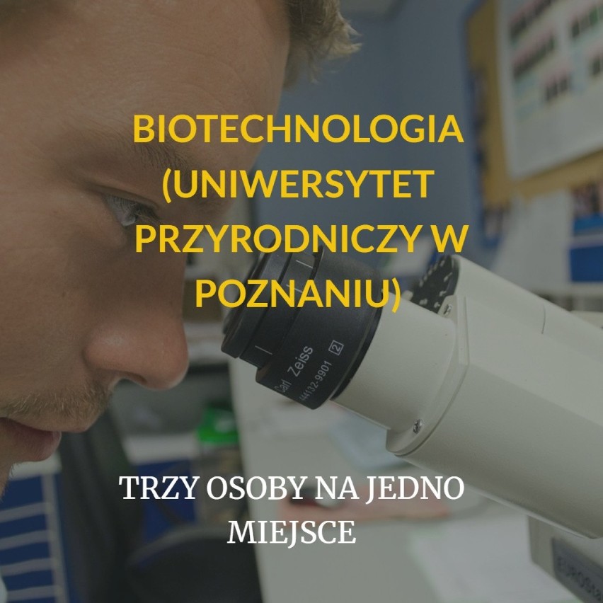 Biotechnologia na UPP znajduje się w grupie najlepszych...