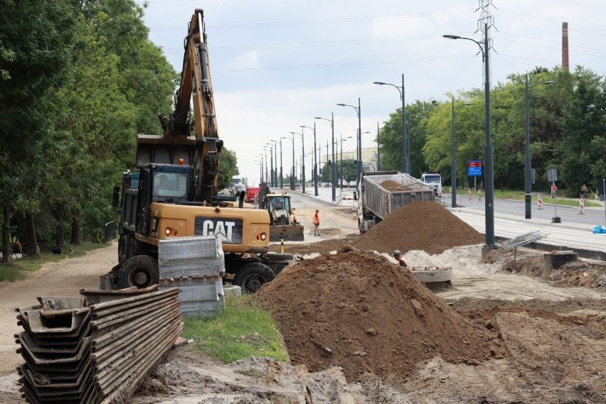 Termin zakończenia remontu al. Śmigłego - Rydza jest zagrożony? Burza popsuła harmonogram? ZDJĘCIA