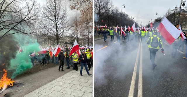 Tak wygląda dzisiejszy protest w Warszawie.