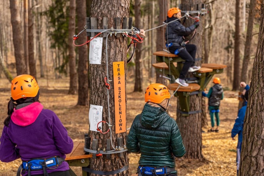 Park linowy z 4 trasami - nowa atrakcja regionu w Hotelu Arłamów koło Przemyśla [ZDJĘCIA]