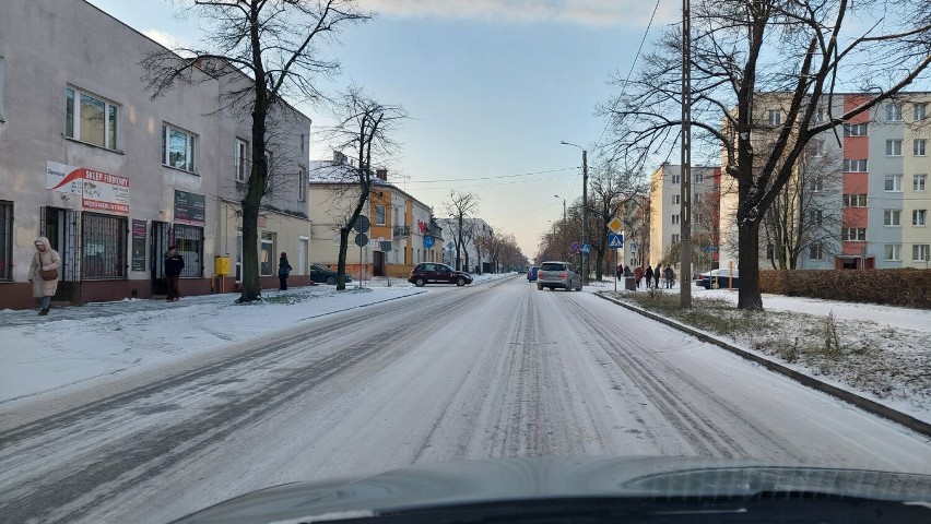 Ulice we Włocławku 30 listopada 2023 roku.