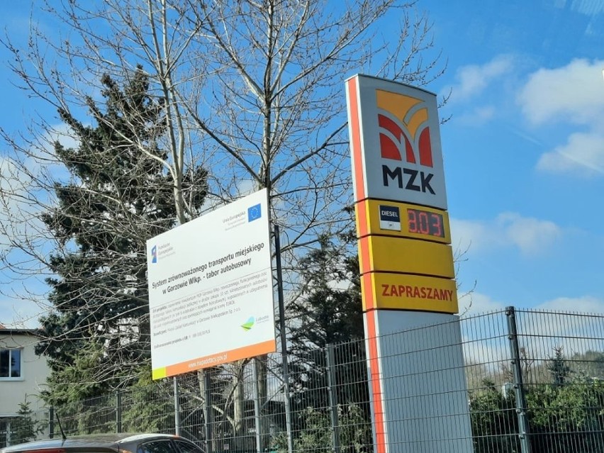 Stacja paliw w Gorzowie.