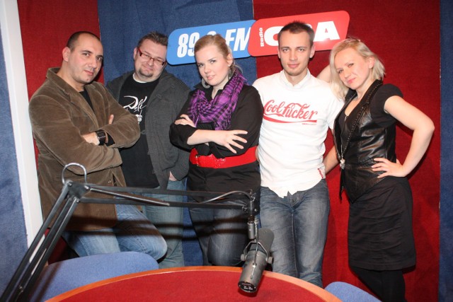 od lewej: Jarosław Samojłowicz, Marcin MIchalski, Aleksandra Więtczak, Bartłomiej Kucharczyk, Agnieszka Marszał