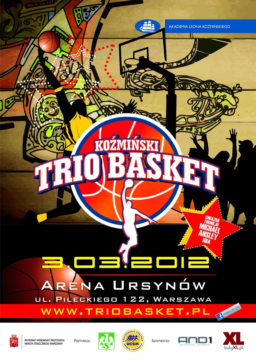 Turniej koszykówki ulicznej dla licealistów w Warszawie