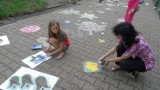 Najmłodsi malowali chodniki w Lipinach