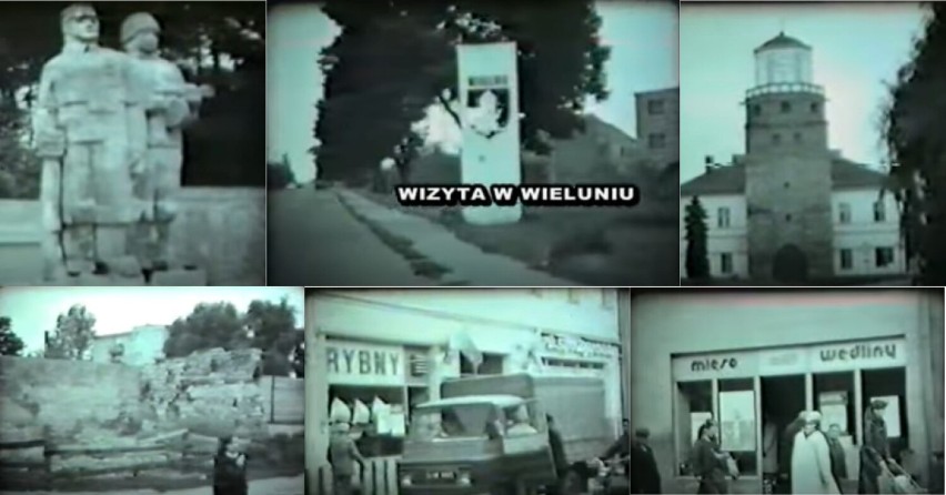 Wieluń widziany kamerą TV Jawor 1983 rok