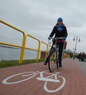 Joanna Szmeja z Tczewa uwielbia podróżować rowerem. FOT. SEBASTIAN DADACZYŃSKI