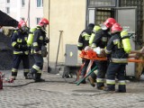 Puck. Strażacy w akcji. Tym razem pożar wybuchł w osiedlowej kotłowni. W środku została kobieta