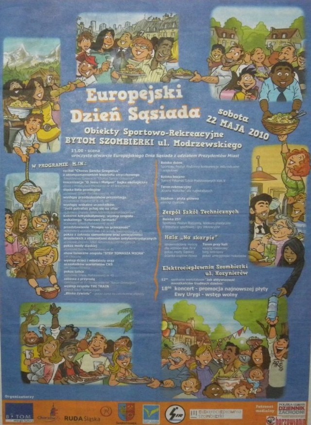 Plakat z programem imprezy.
