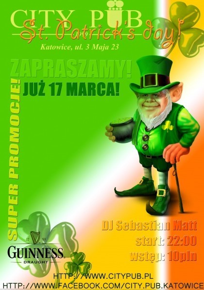 Saint Patrick's Night w City Pub'ie

Flagowa impreza City...