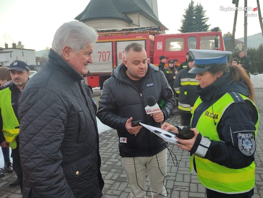 Kolejna akcja odblaskowa na terenie powiatu żywieckiego „Świeć przykładem” 