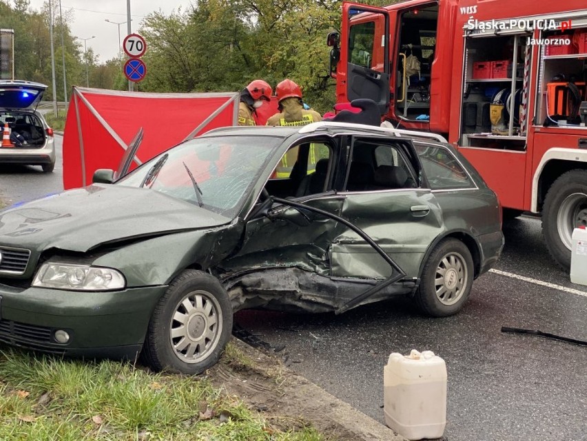 W Jaworznie doszło do tragicznego wypadku na DK 79. Nie żyje...