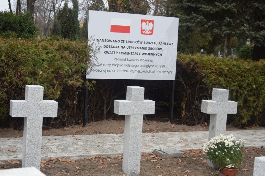 Zakończono remont kwatery wojennej na cmentarzu w Łęczycy