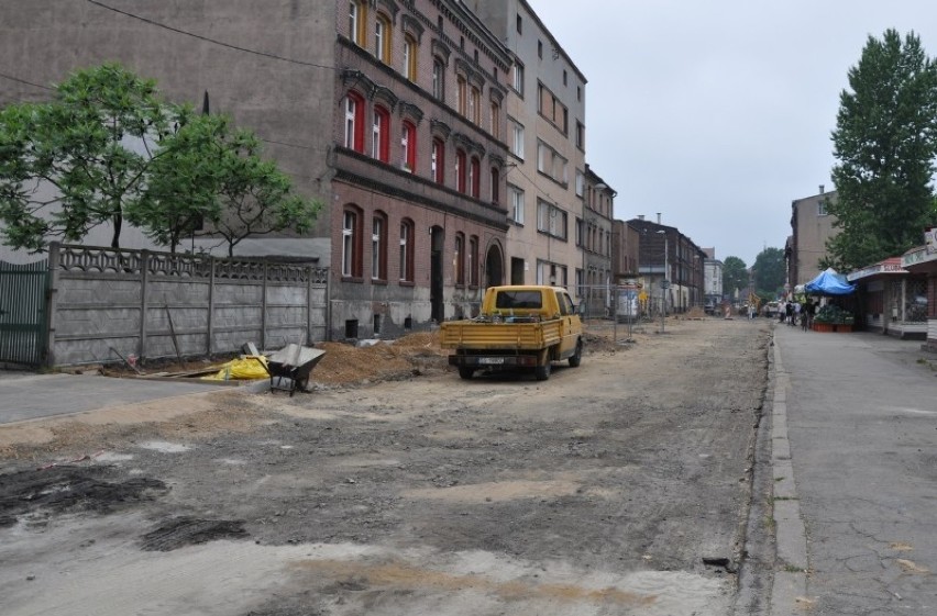 Postępy prac na ulicy Kubiny