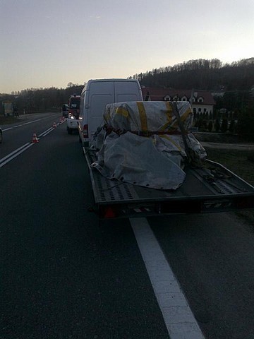 Do wypadku doszło na drodze krajowej nr 9 w Baryczce....
