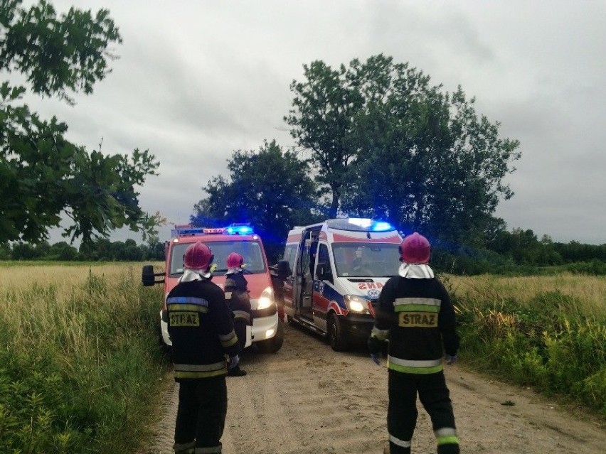 Wypadek w pobliżu miejscowości Cielętnik