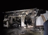Spłonął garaż przy ul. Bydgoskiej na Osiedlu Radzikowo w Kołobrzegu