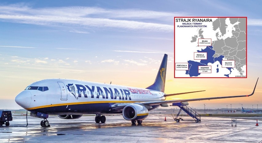 Pracownicy tanich linii lotniczych Ryanair planują w...