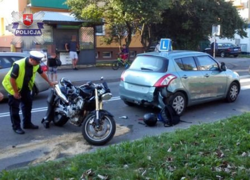 Zamość: 26-latek wjechał w samochód nauki...