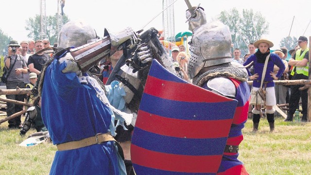 Z okazji 600 - lecia Bitwy pod Grunwaldem także w Sieradzu pojawili się zbrojni