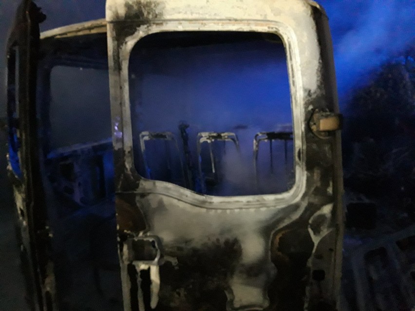 Pożar samochodów  w Przyborowie z 20 czerwca okazał się podpaleniem