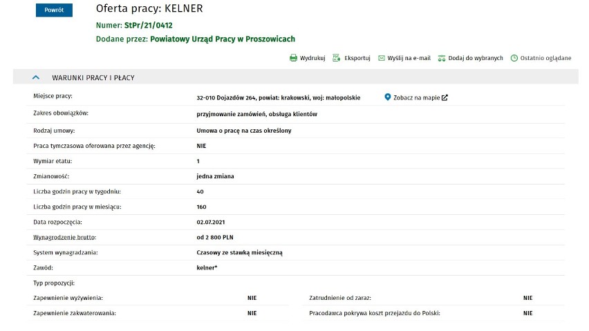 Najnowsze oferty pracy na wakacje w Krakowie i regionie krakowskim [LISTA OFERT PRACY 05.07.2021]