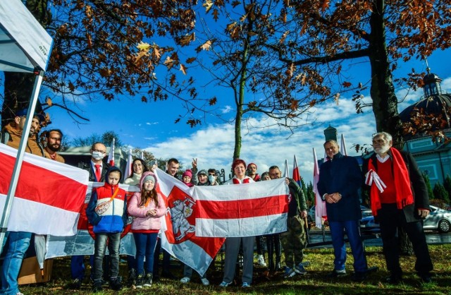 W czwartek, 21 października w alei oznaczono drzewo „Dla Wolności Białorusi”. Oznaczenia dokonała społeczność białoruska.