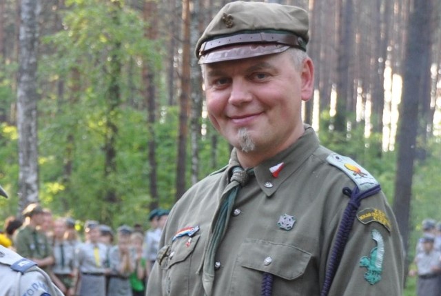 Phm. Paweł Mękwiński, pełniący obowiązki komendanta Hufca ZHP w Radomsku