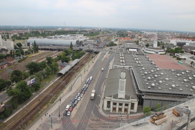 Panorama Poznania z biurowca Bałtyk