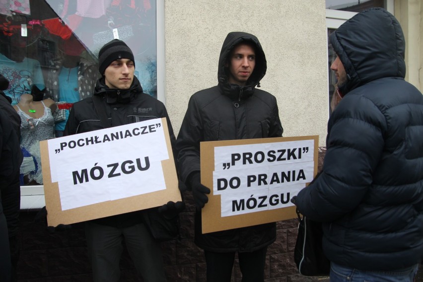 Dopalacze w Gnieźnie - protest