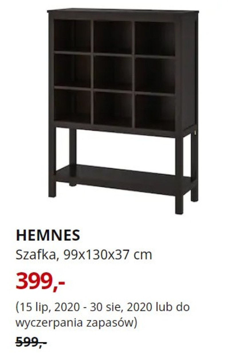 HEMNES
Szafka, czarnobrąz, 99x130x37 cm
399,-

(15 lip, 2020...