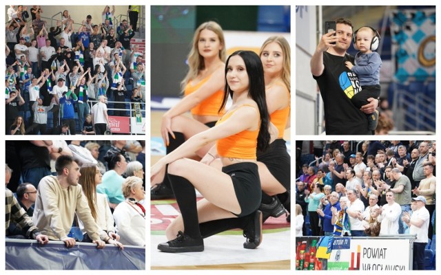 Kibice i cheerleaderki podczas finałowego meczu Anwil Włocławek -  Siauliai 90:79