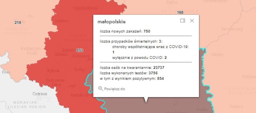 Ponad sto zakażeń COVID-19 w Małopolsce zachodniej. W powiatach oświęcimskim, wadowickim, chrzanowskim i olkuskim też są nowe przypadki