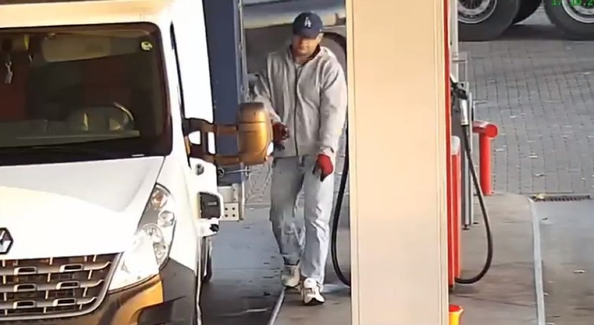 Bonowice: Ukradł ponad 500 litrów paliwa. Szuka go policja [ZDJECIA + WIDEO]