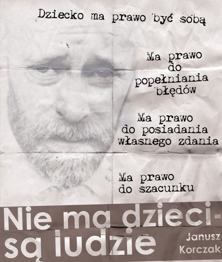 Plakat kampanii "Nie ma dzieci, są ludzie"