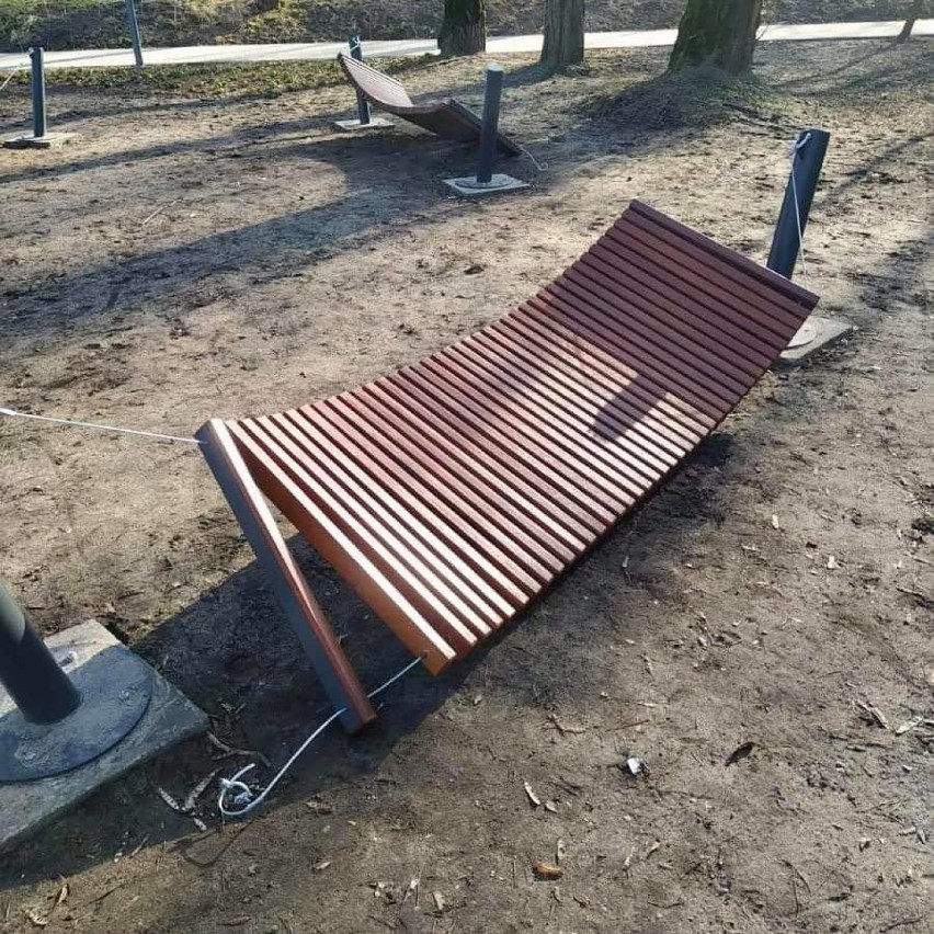 W Parku Podlesie w Dąbrowie Górniczej zniszczono nowe...