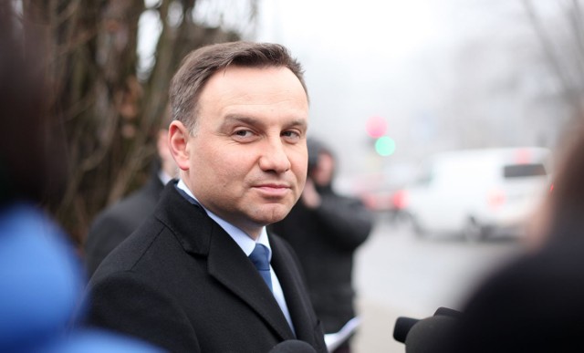 Andrzej Duda, kandydat PiS na prezydenta RP, pojawił się w piątek w Łodzi.