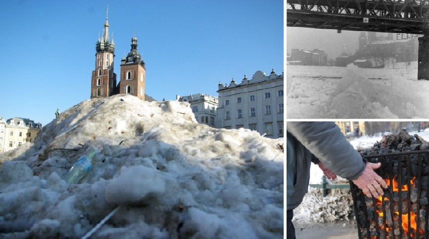 Kraków. Nadciąga śnieg i mróz. Zobacz, jak srogie zimy bywały przed laty [ZDJĘCIA]