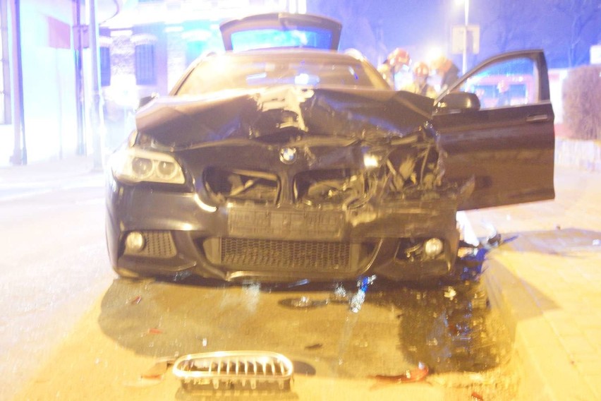 Wypadek w Kaliszu na skrzyżowaniu ulic Chopina i Złotej