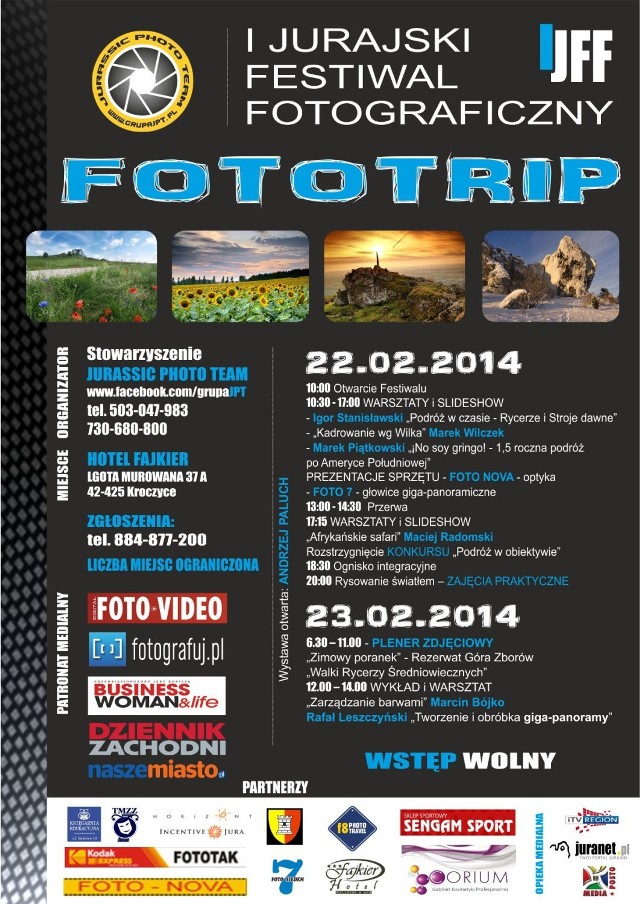 Przed nami Jurajski Festiwal Fotograficzny „Fototrip” w Hotelu Fajkier.