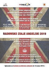 Radomsko: rusza VI edycja akcji Radomsko Zdaje Angielski 2019