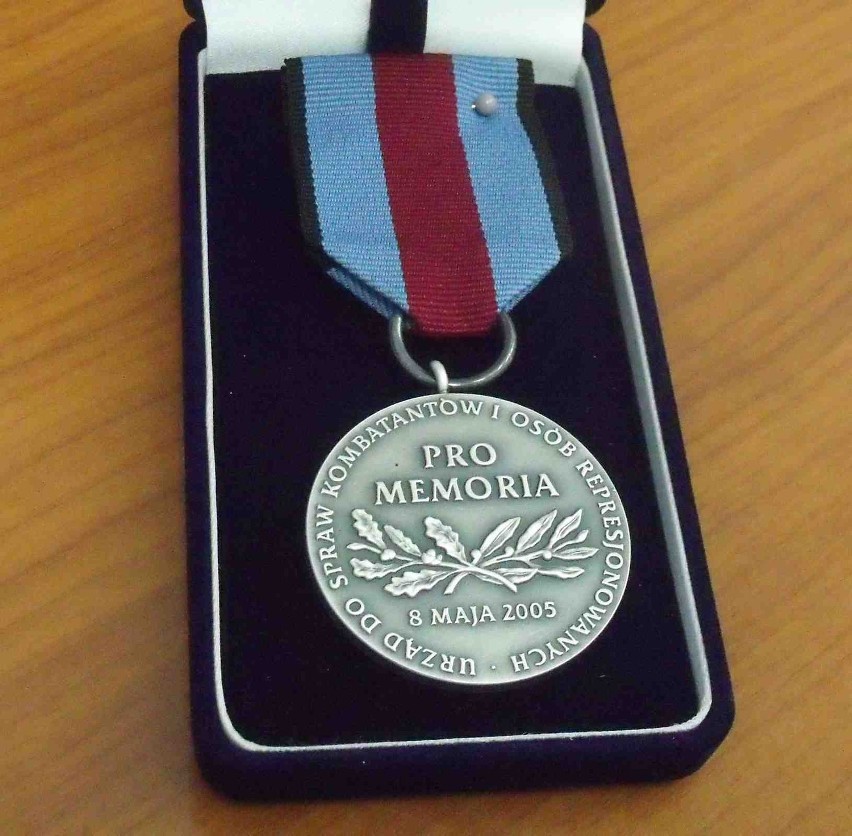 Medal od związku żołnierzy AK dla malborczyków