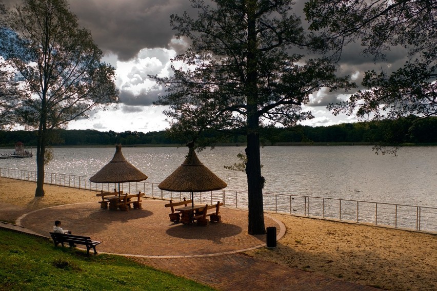 Jezioro Sławskie latem