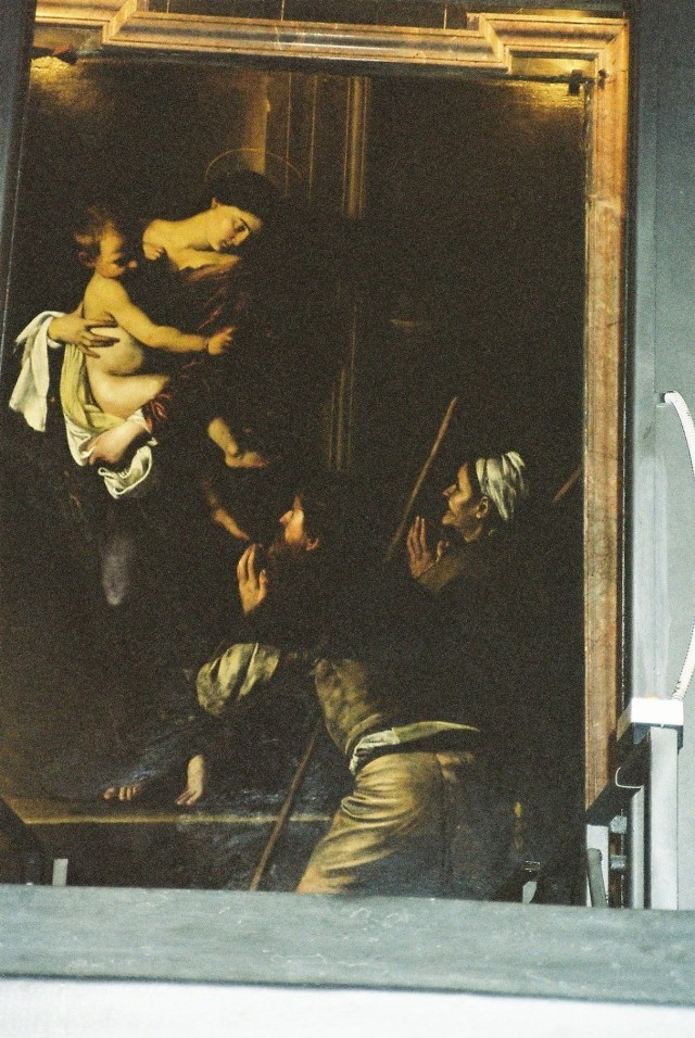 Madonna z pielgrzymem, Caravaggio