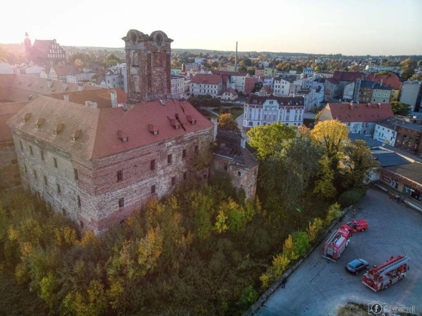 Tak wyglądała wieża zamkowa dzień po pożarze 14 października...