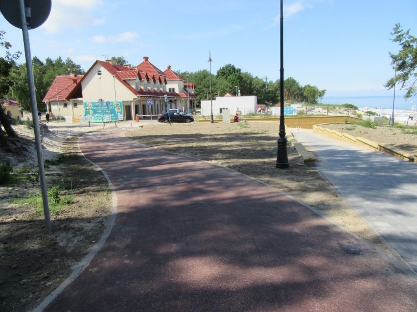 Trasa rowerowa od Przebrna do Krynicy Morskiej i Promenada Nadmorska w Krynicy Morskiej już oddane do użytkowania.