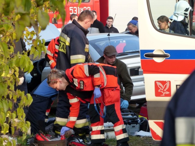 Śmierć na drodze pod Złoczewem. Kierowca miał zwał serca.