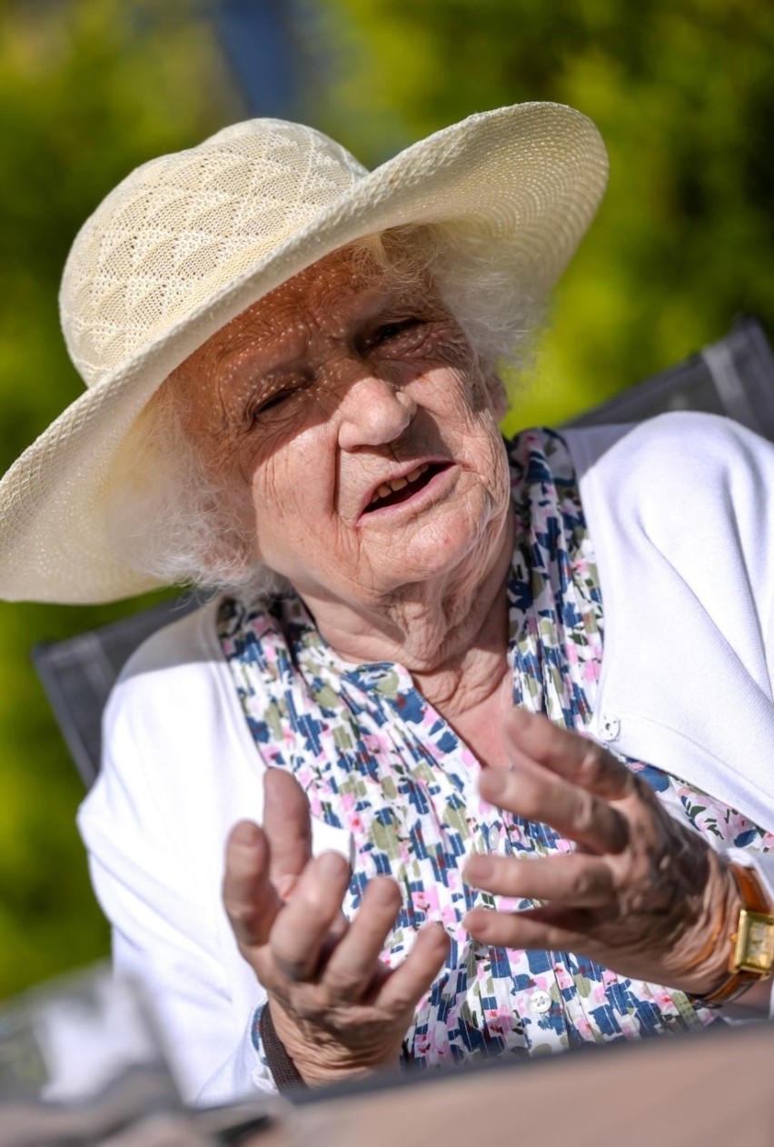 Irena Gajewska, 93-letnia wegetarianka, rezydentka domu...